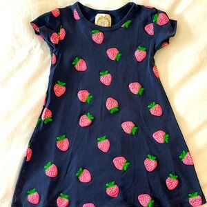 TBBC Polly play dress with strawberries size 5t GUC